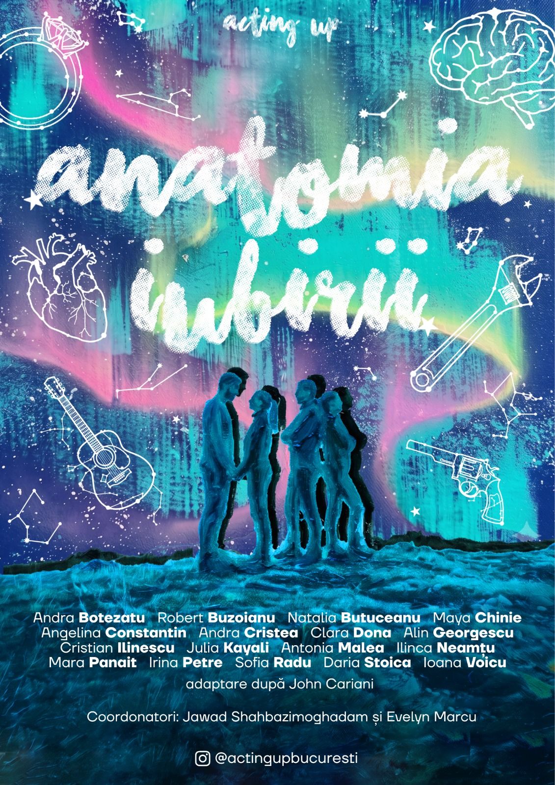 Afișul spectacolului Anatomia Iubirii, Acting up.